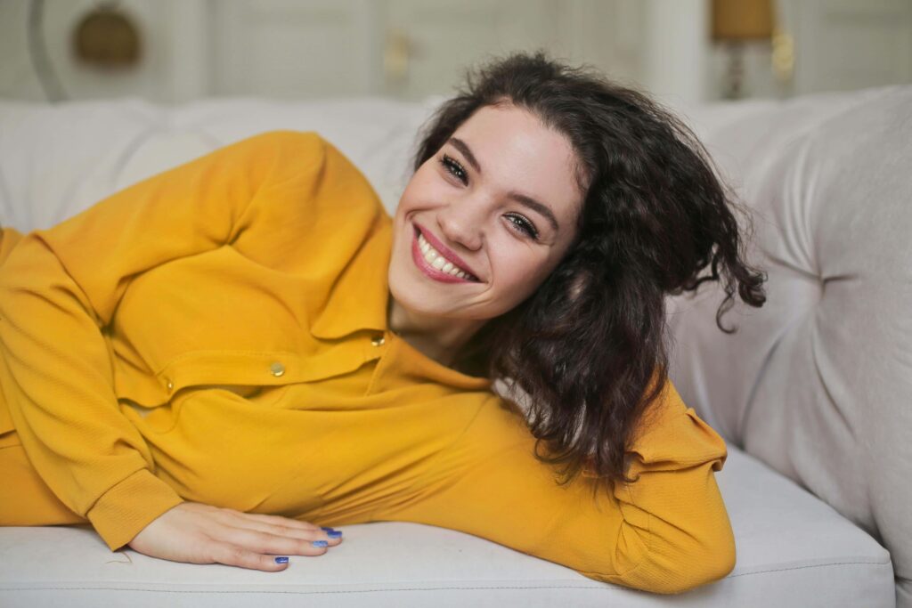 woman inside home